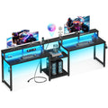 98'' 2 Person Gaming Desk with LED Lights K441757