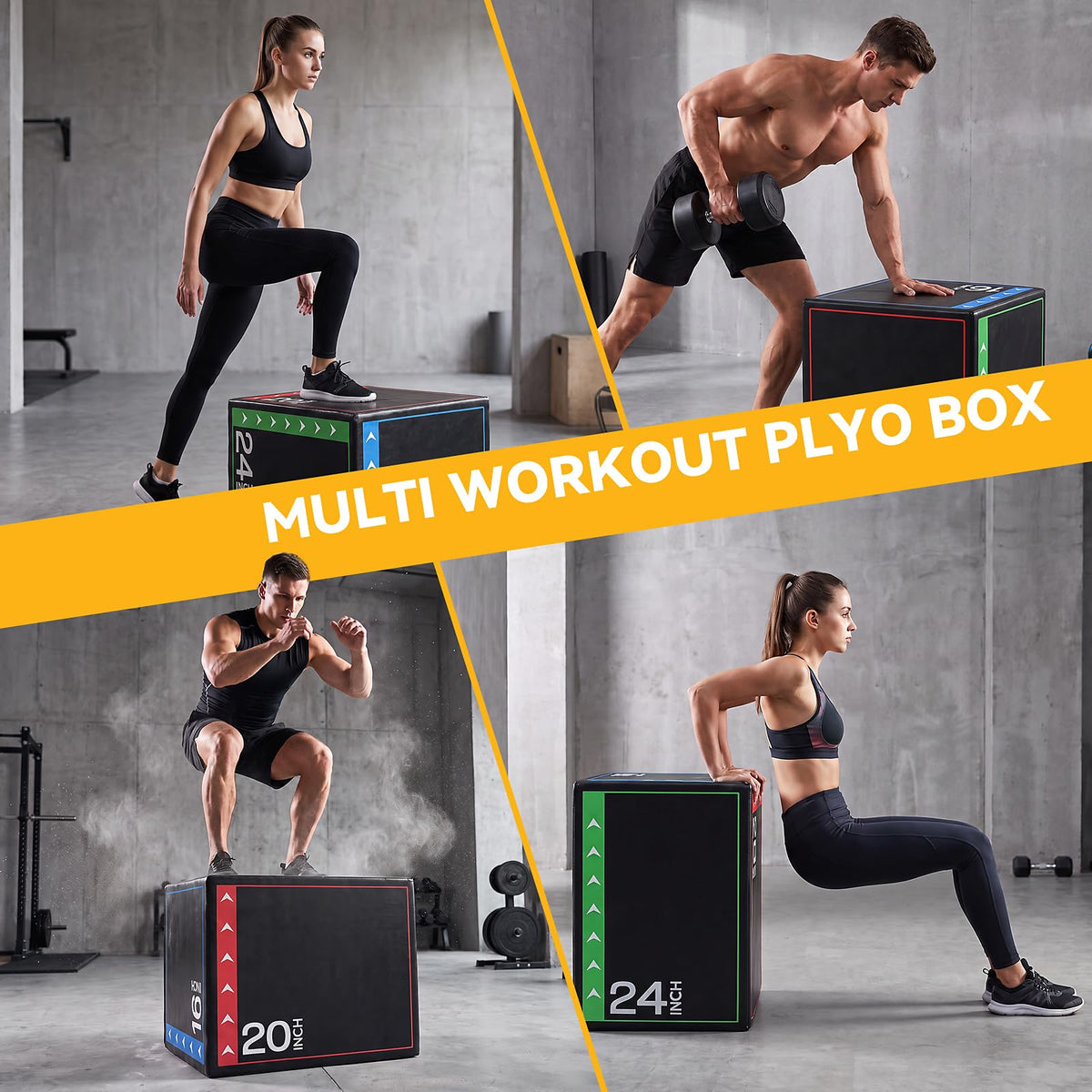 3-in-1 Plyo Jumping Exercise Box V4237