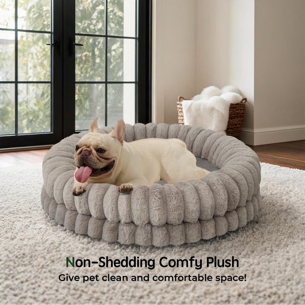 30 Inches Round Washable Dog Bed Z673141