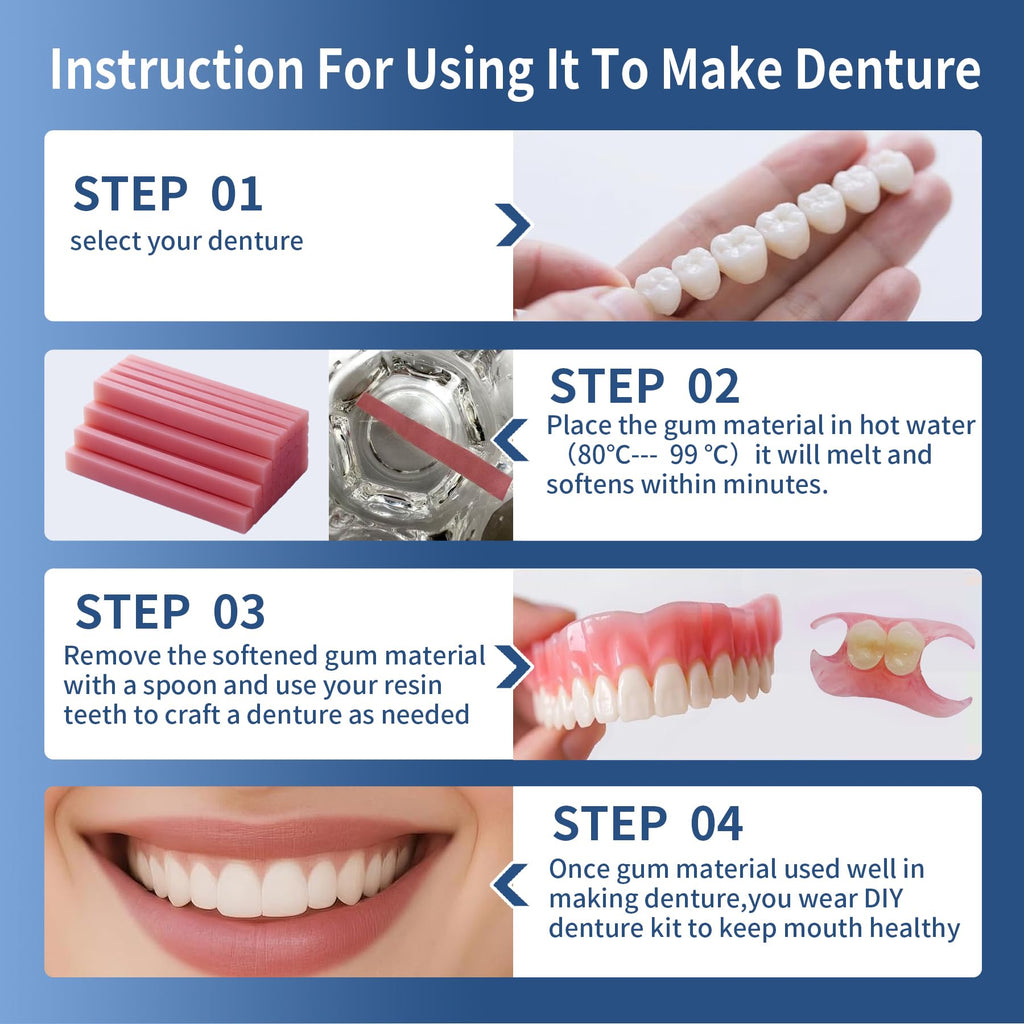 Boil & Fit Denture Reliner Kit for Full or Partial Denture E205058