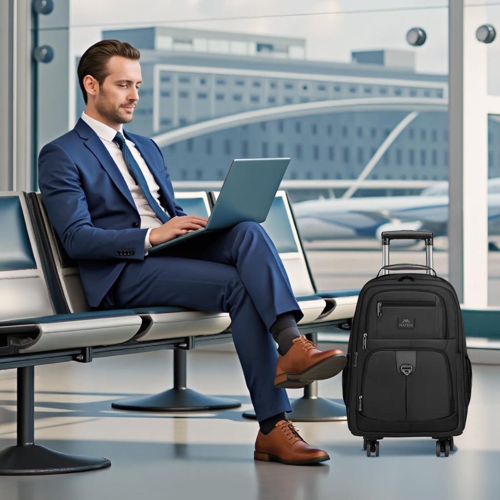 Rolling Backpack with 4 Wheels P1453