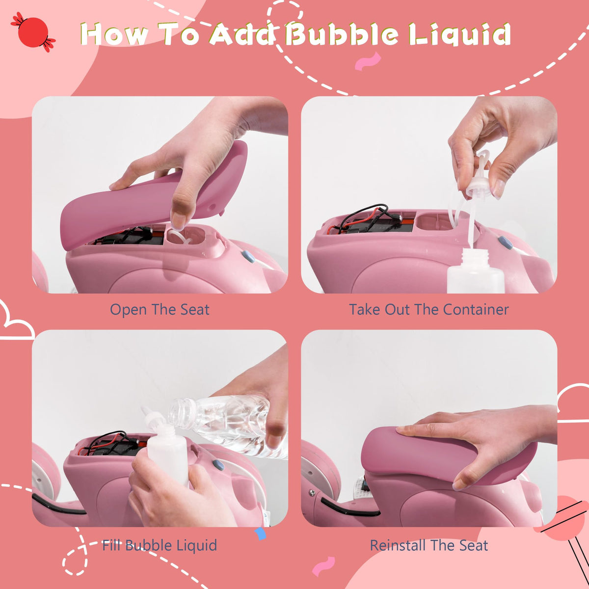 Electric Baby Balance Bike with Bubble Machine V995