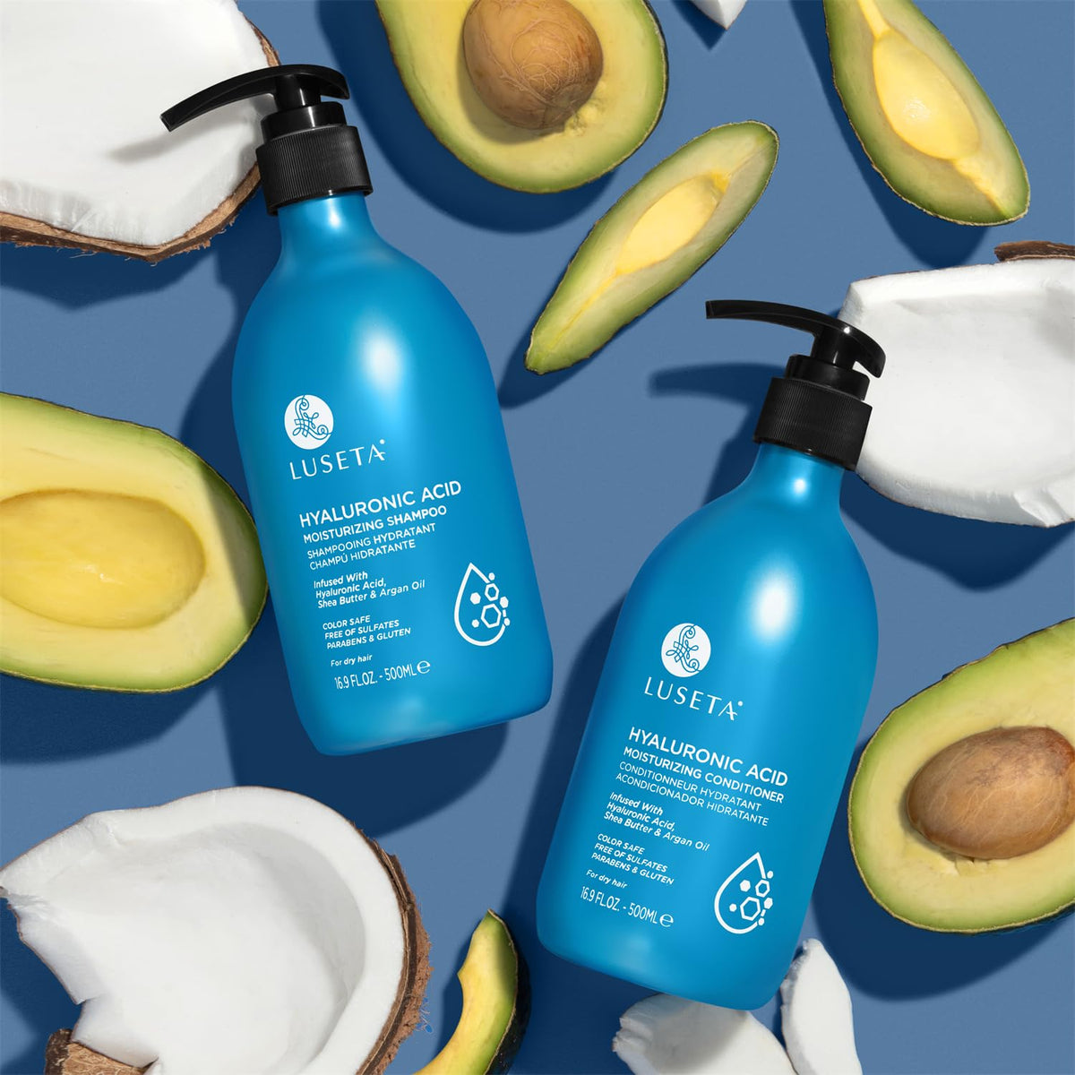 Hydrating Shampoo and Conditioner Set with Shea Butter & Avocado Oil P1089