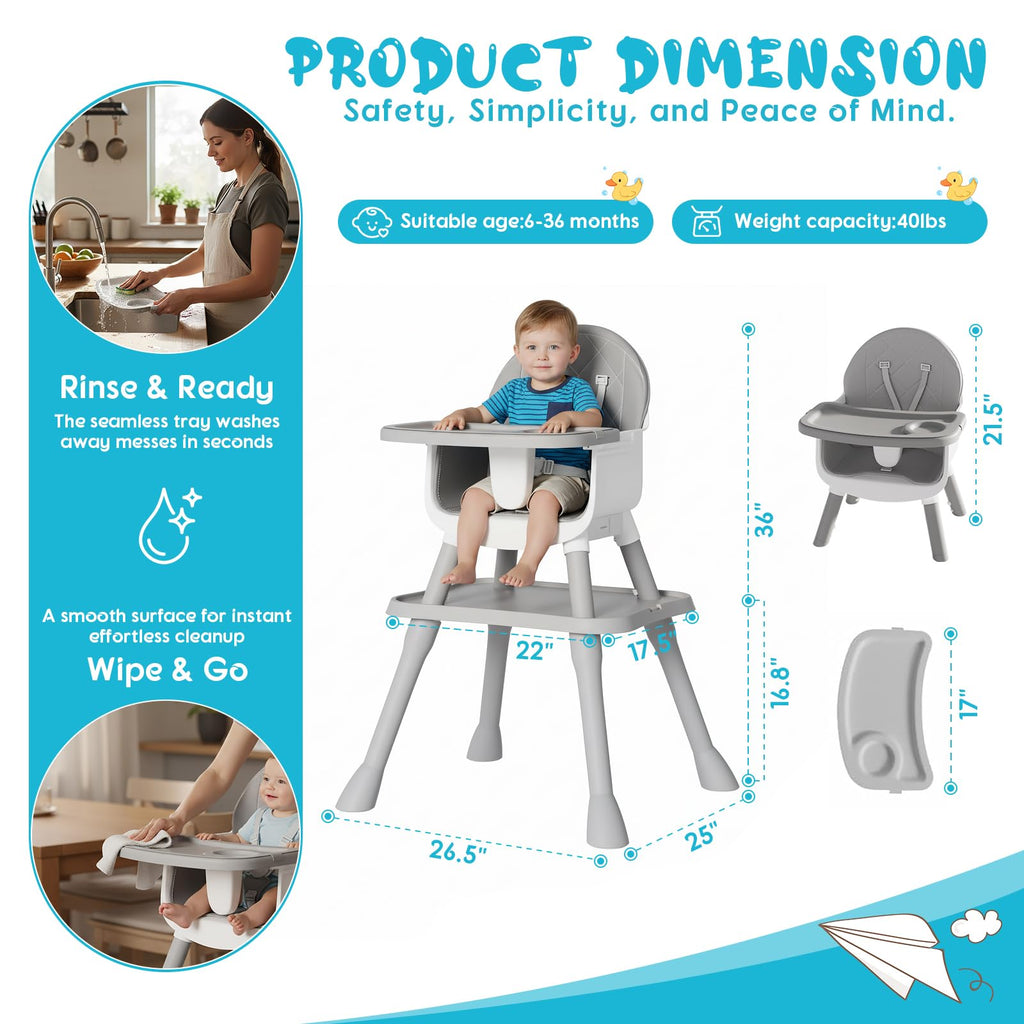 6 in 1 Baby High Chair G829049