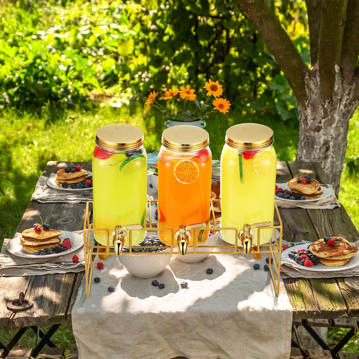 80 oz Glass Beverage Dispenser with Stand Y17180