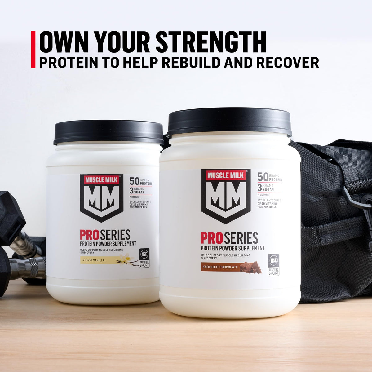Knockout Chocolate Protein Powder, 5 Pound, 50g Protein C890
