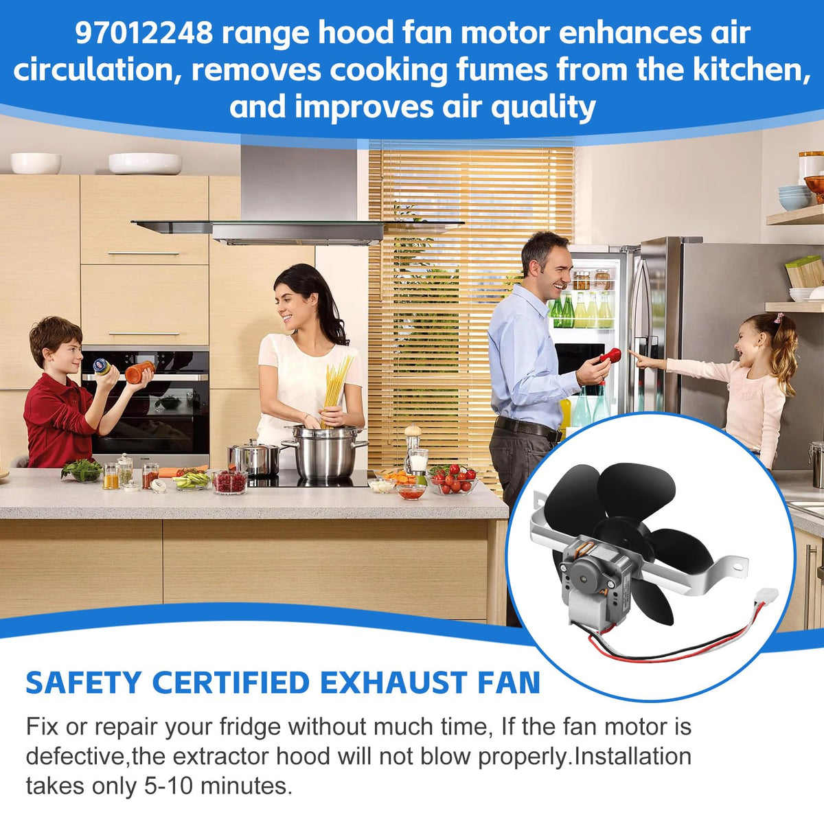 Range Hood Fan Motor Replacement Kit C517