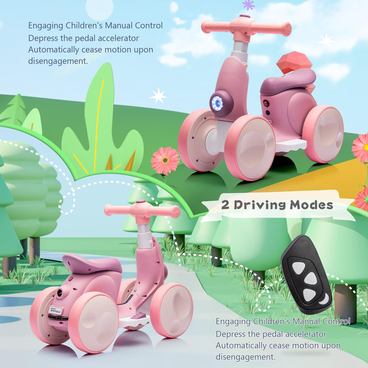 Electric Baby Balance Bike with Bubble Machine V995