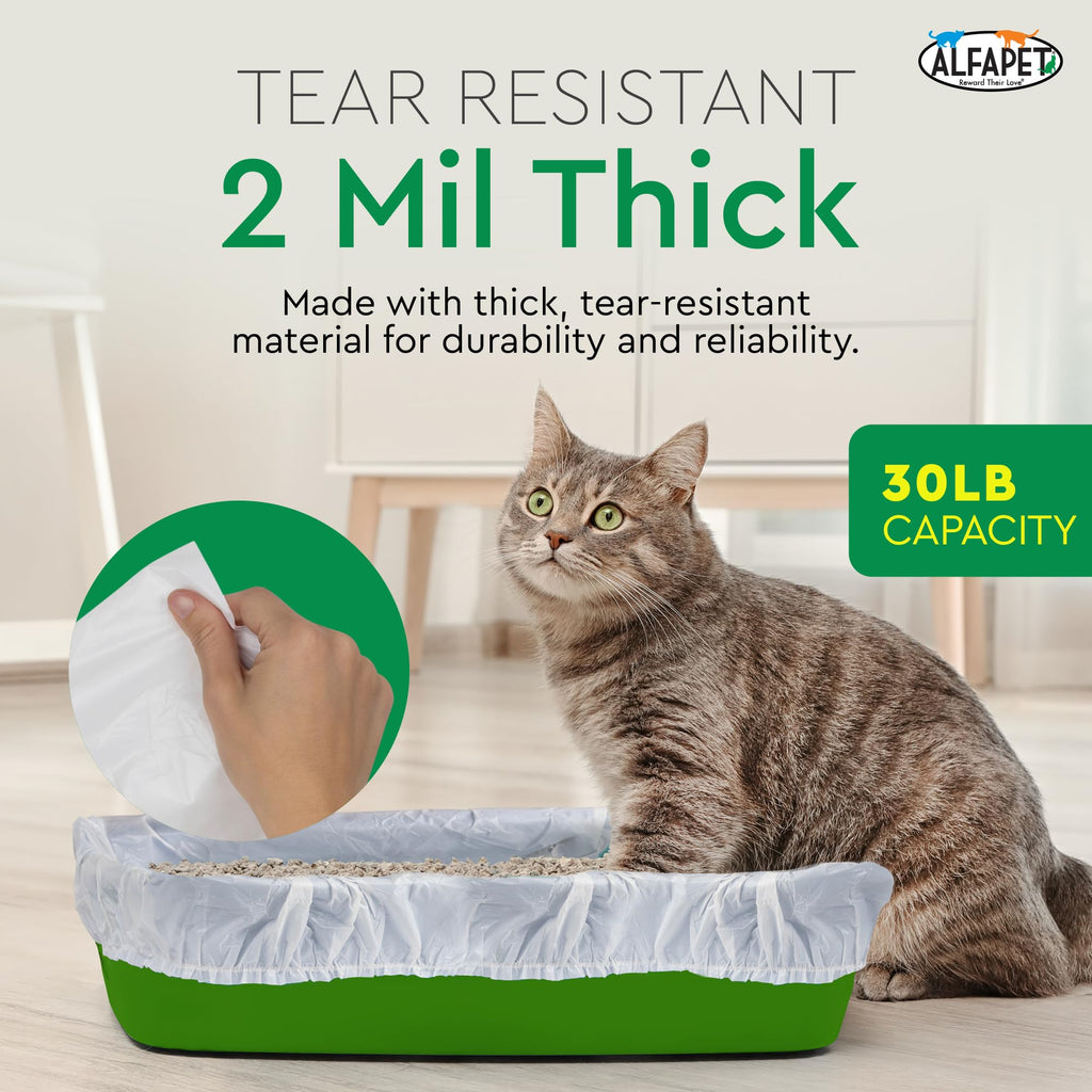 Elastic Cat Litter Box Liners, 13 Count Super Jumbo B247220