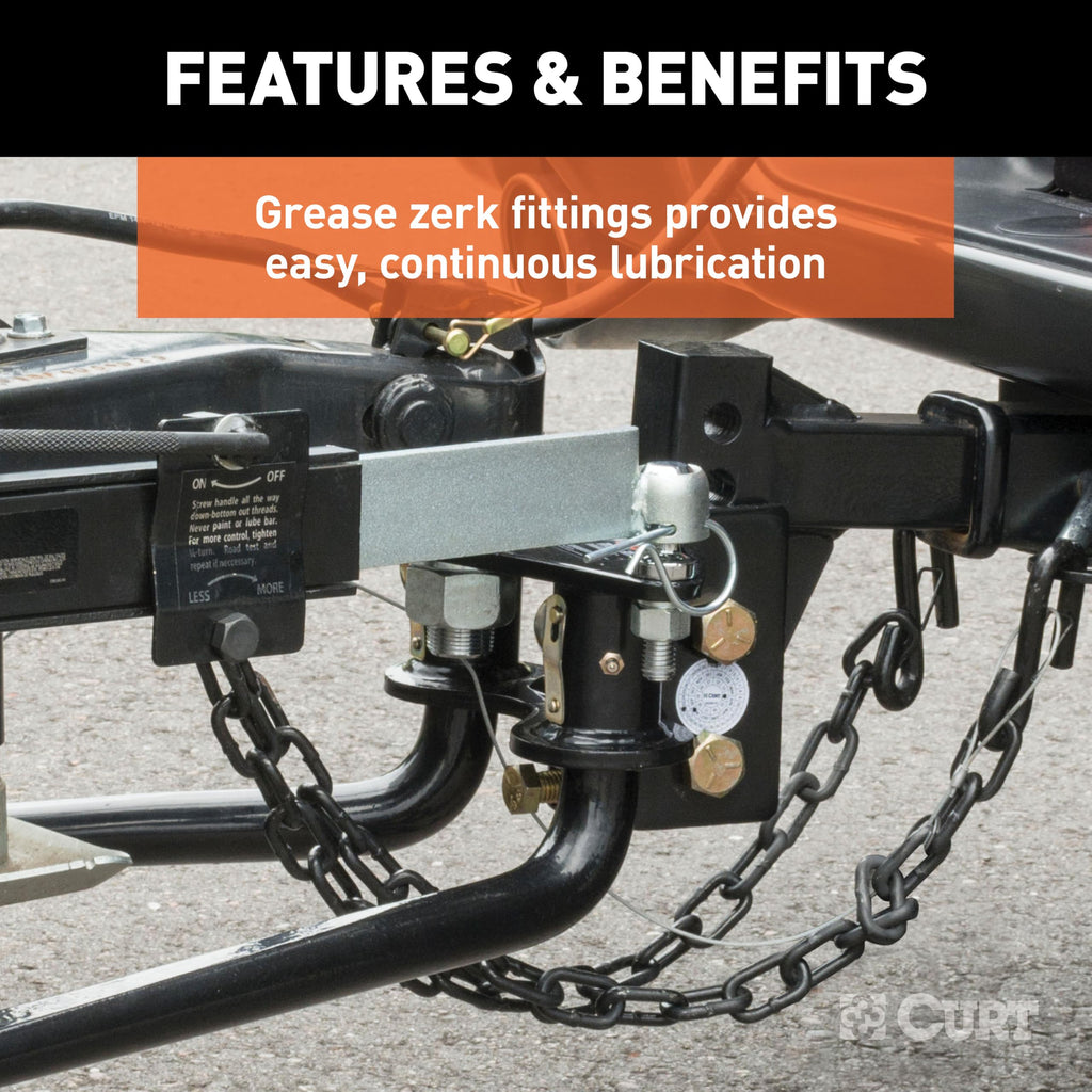 Round Bar Weight Distribution Hitch with Sway Control X929