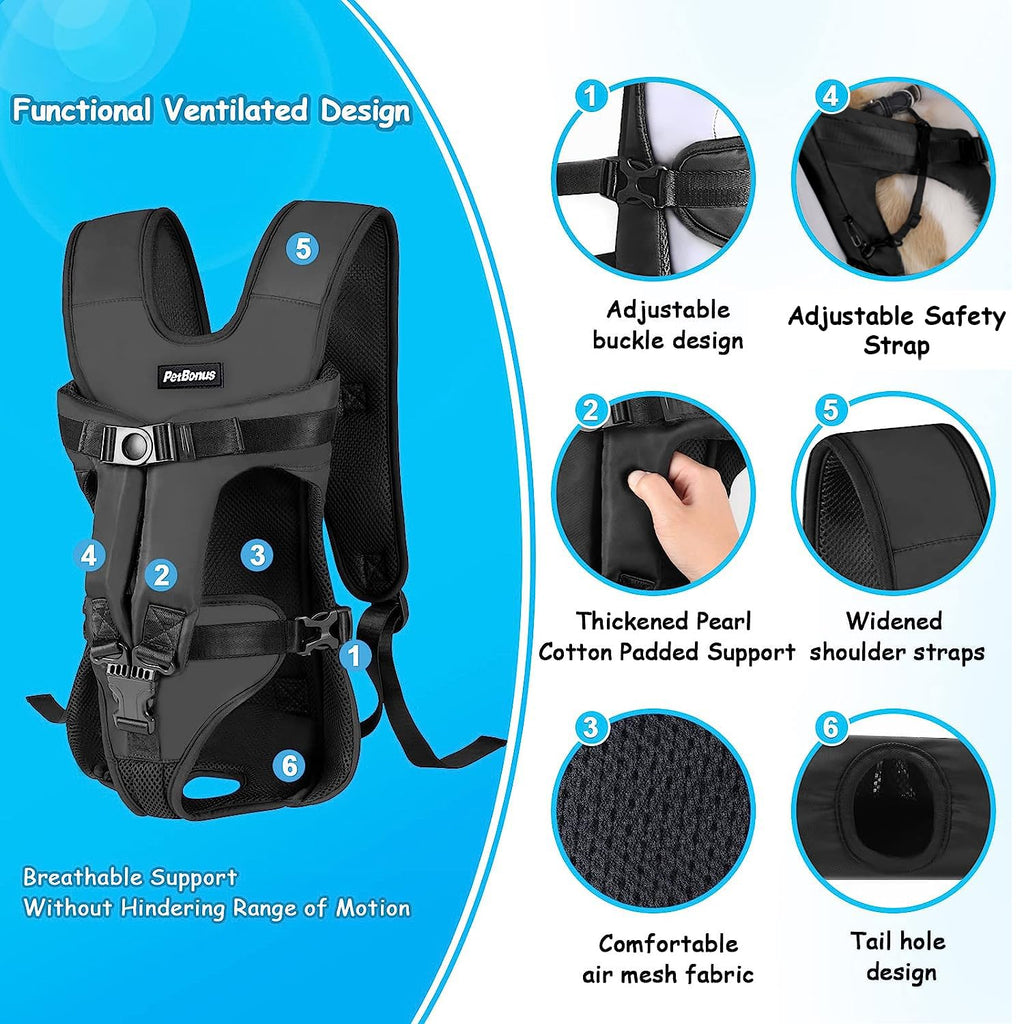 Adjustable Legs Out Dog Carrier Backpack Y180403