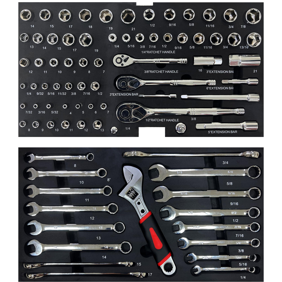439PCS Mechanic Tool Set with 3 Drawers D755
