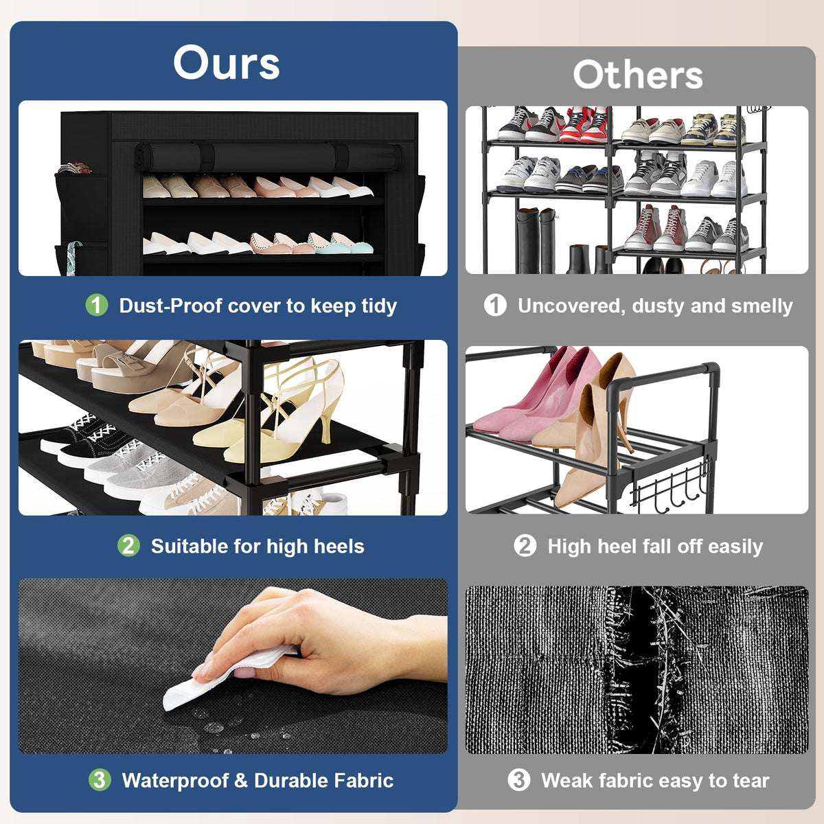 Shoe Rack with Cover B50145