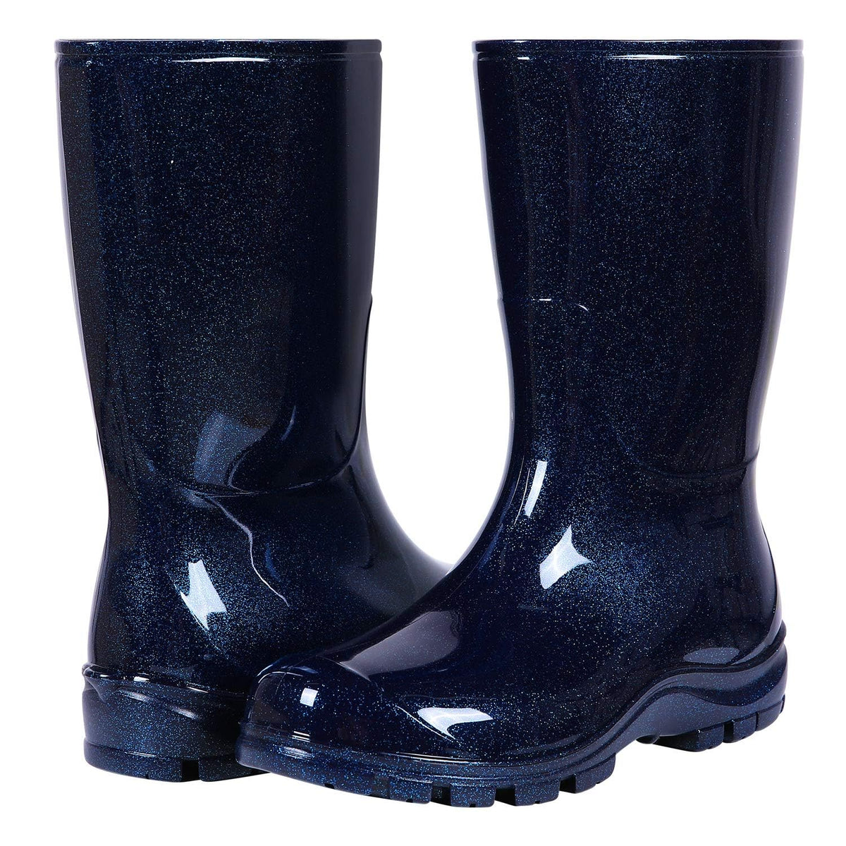 Women's Mid Calf Waterproof Rubber Rain Boots C798