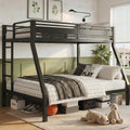 Black Twin Over Full Size Bunk Beds R30046