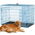 48 Inch Extra Large Double Door Folding Metal Dog Crate with Divider Panel G87819