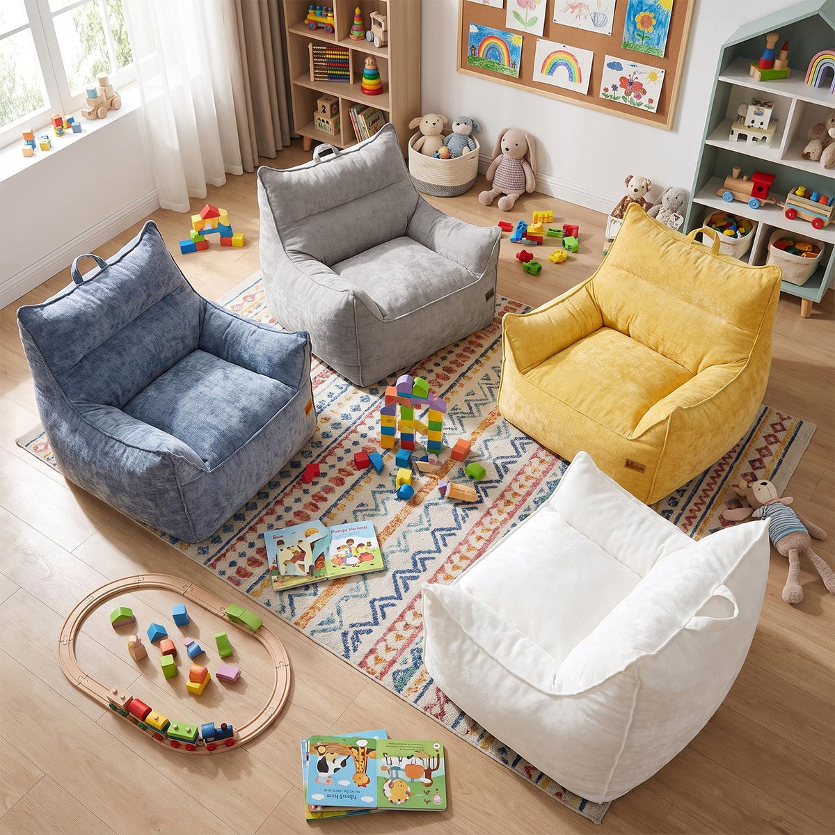 Fluffy Bean Bag Chair N716