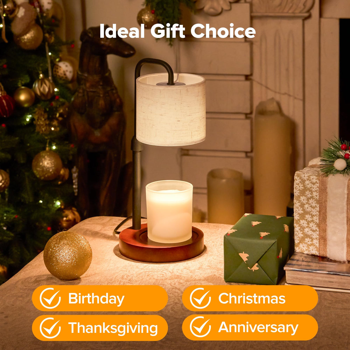 Dimmable Candle Warmer Lamp with Timer X6916