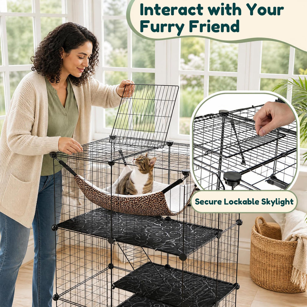 3-Tier Cat Cages Indoor K59521