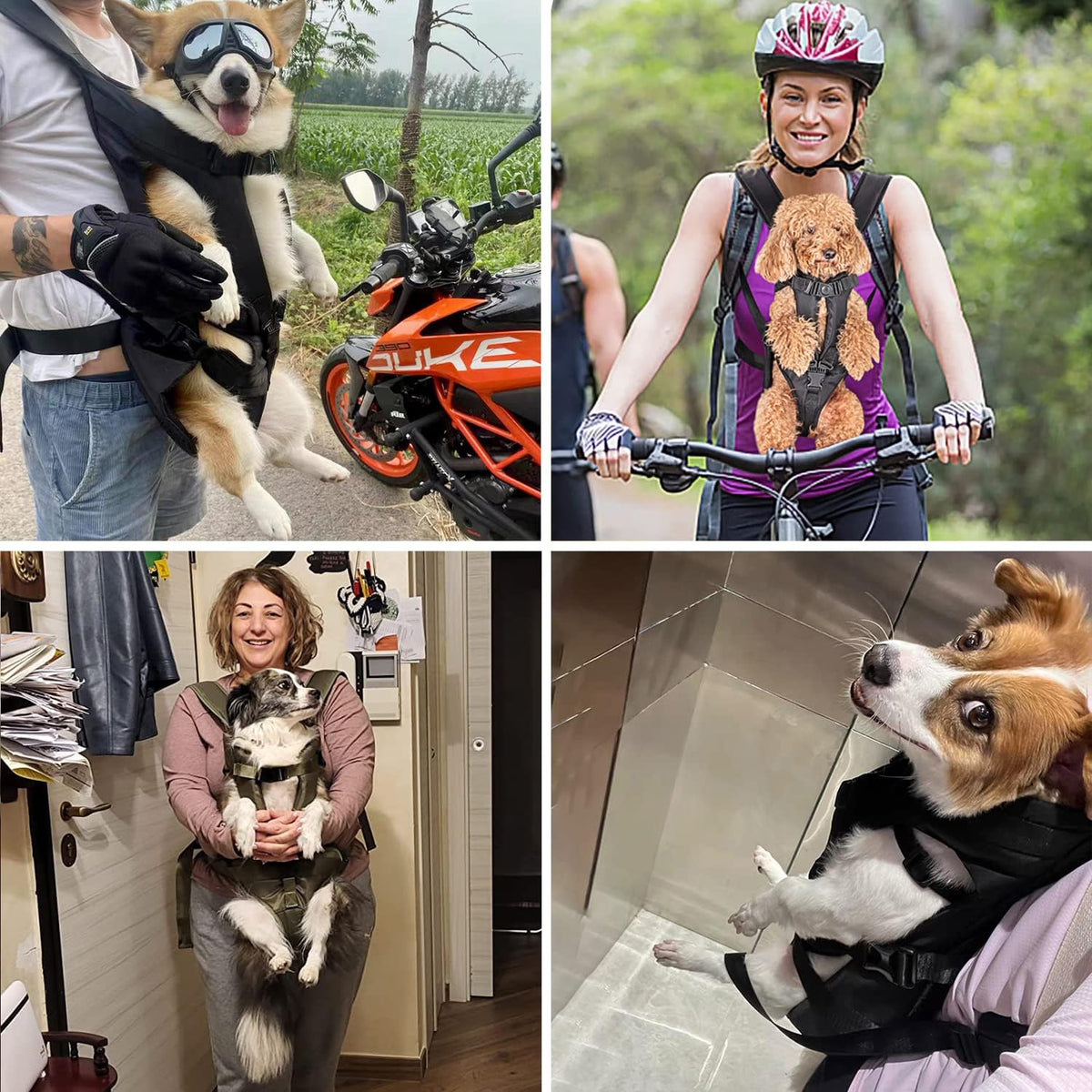 Adjustable Legs Out Dog Carrier Backpack Y180403