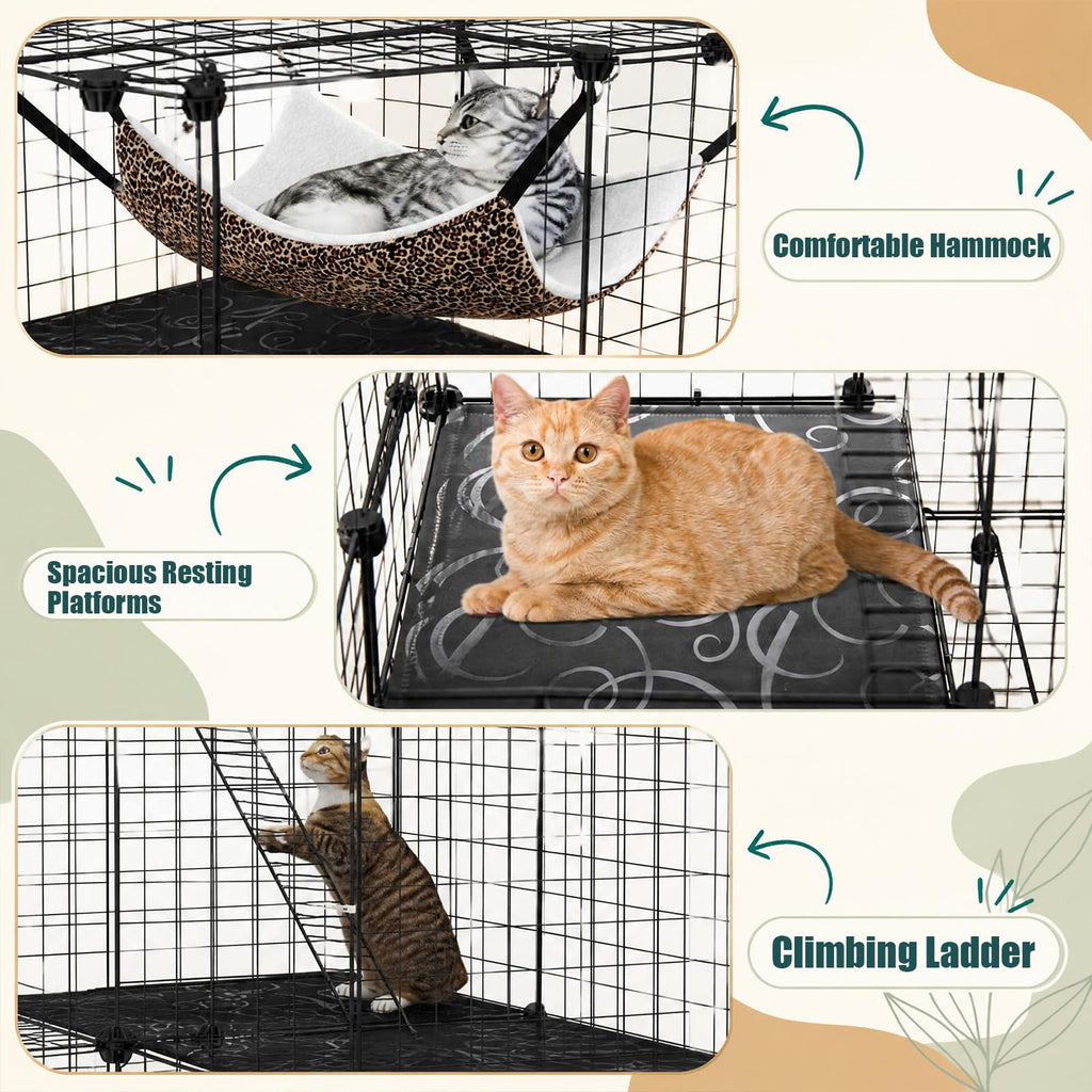 3-Tier Cat Cages Indoor K59521