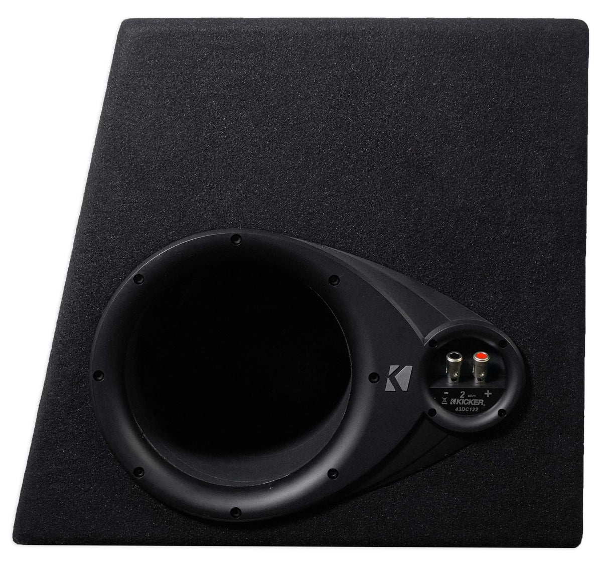 Dual 12" Subwoofers in Vented Sub Box Enclosure with Mono Car Amp and Amp Installation Kit E417699