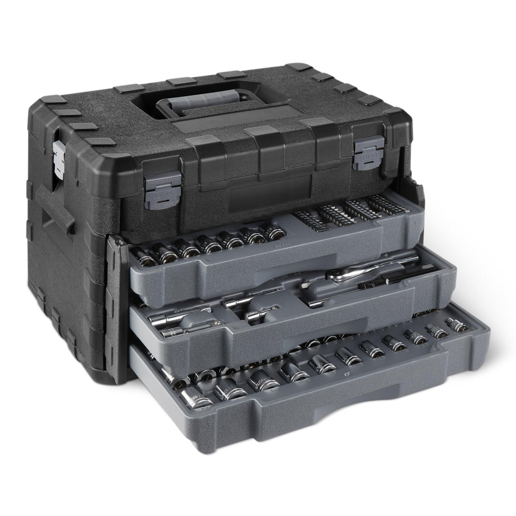 287-Piece Mechanic Socket Set with 3-Drawer Case P83519
