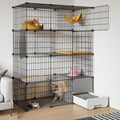 Large 4-Tier Cat Cage with Litter Box Y23799