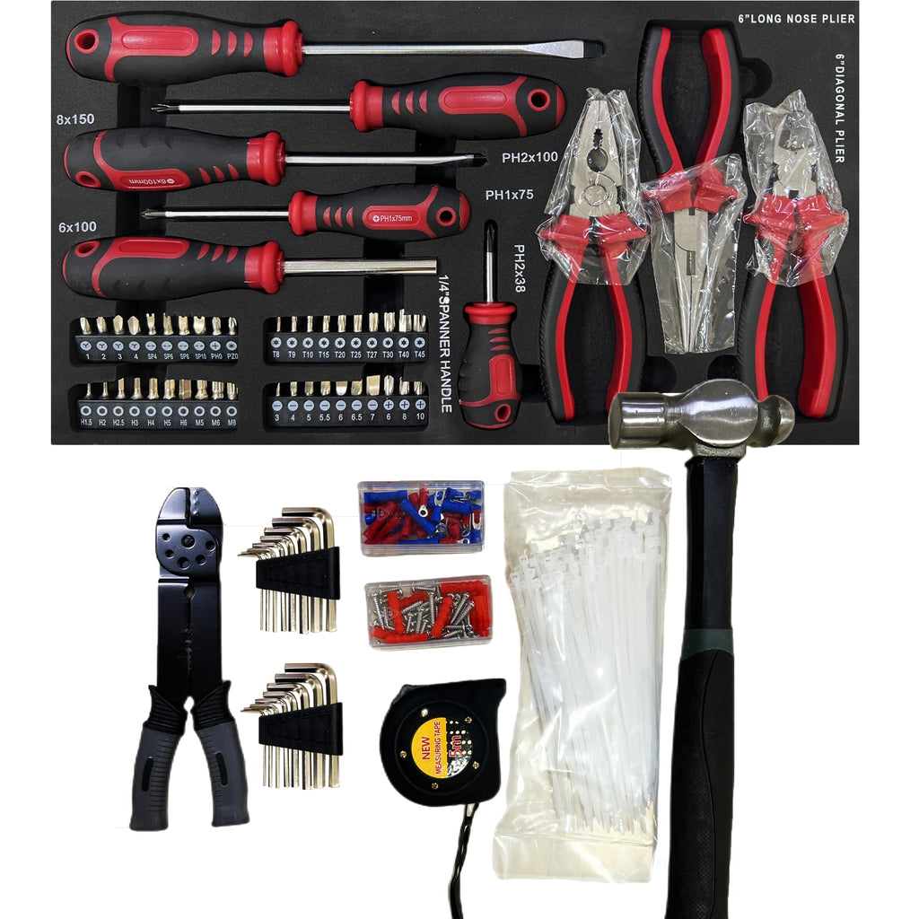 439PCS Mechanic Tool Set with 3 Drawers D755