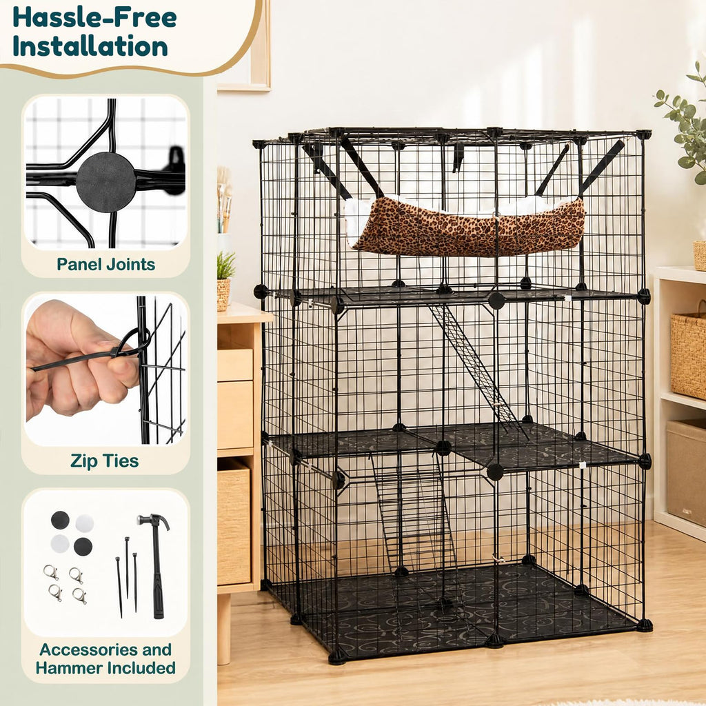 3-Tier Cat Cages Indoor K59521