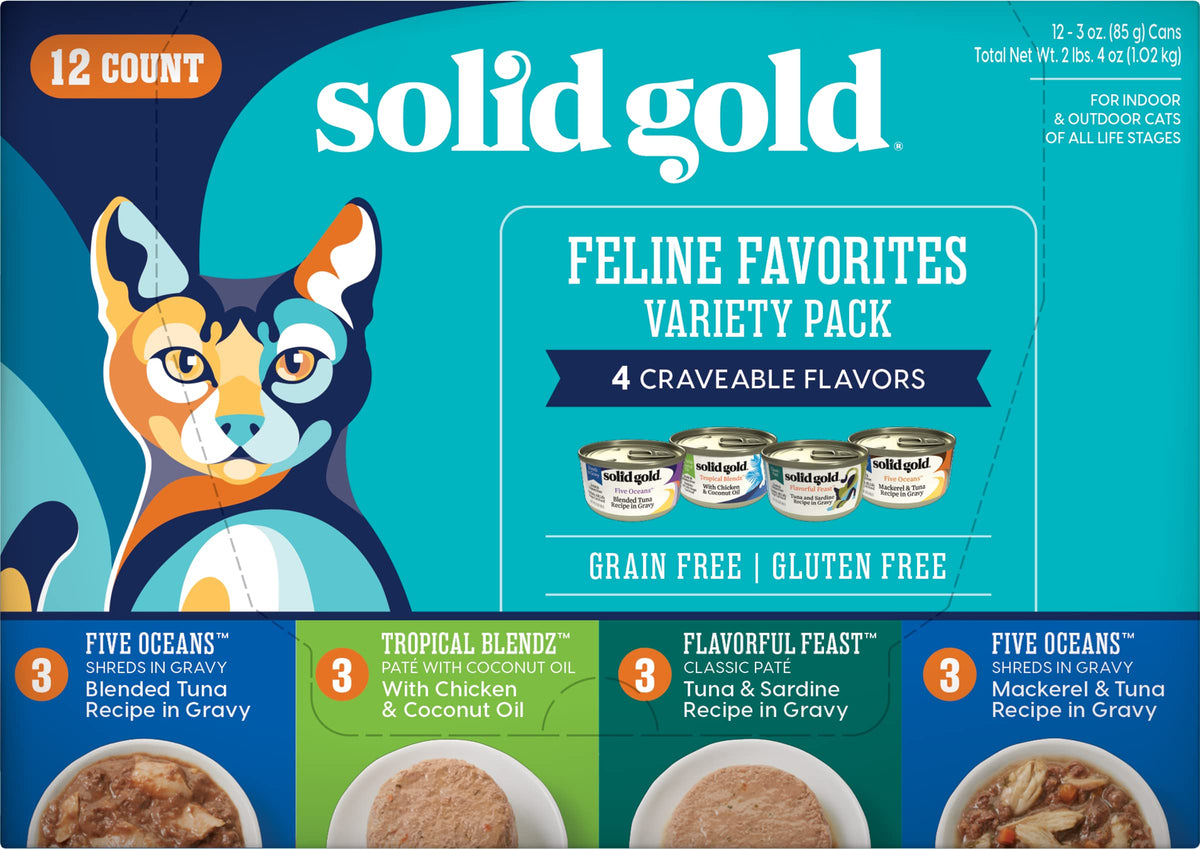 Salmon Dry Cat Food and Wet Cat Food Variety Pack V4495