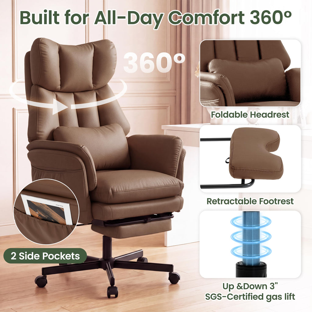 3D Kneading Massage Office Chair with Footrest M320