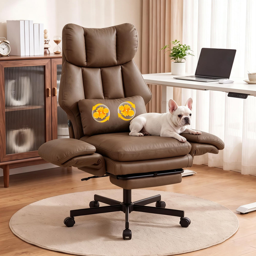 3D Kneading Massage Office Chair with Footrest M320