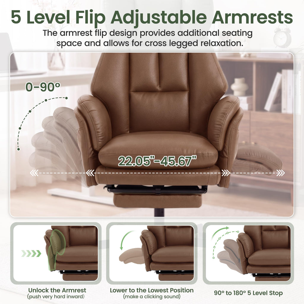 3D Kneading Massage Office Chair with Footrest M320