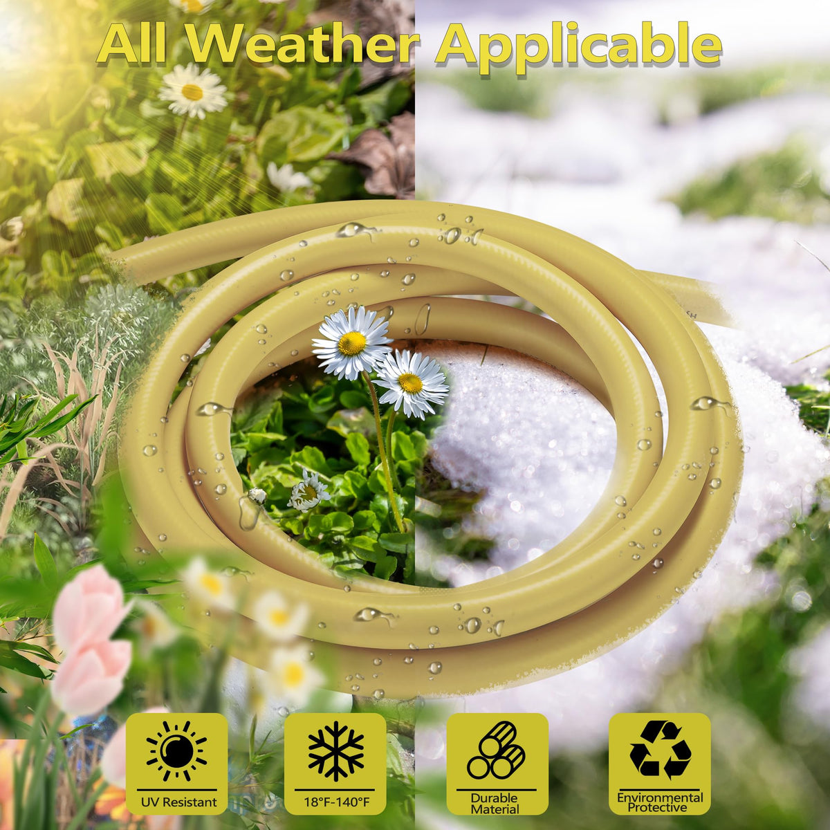 100 FT x 5/8" Heavy Duty Non-Expanding Garden Hose Y733227