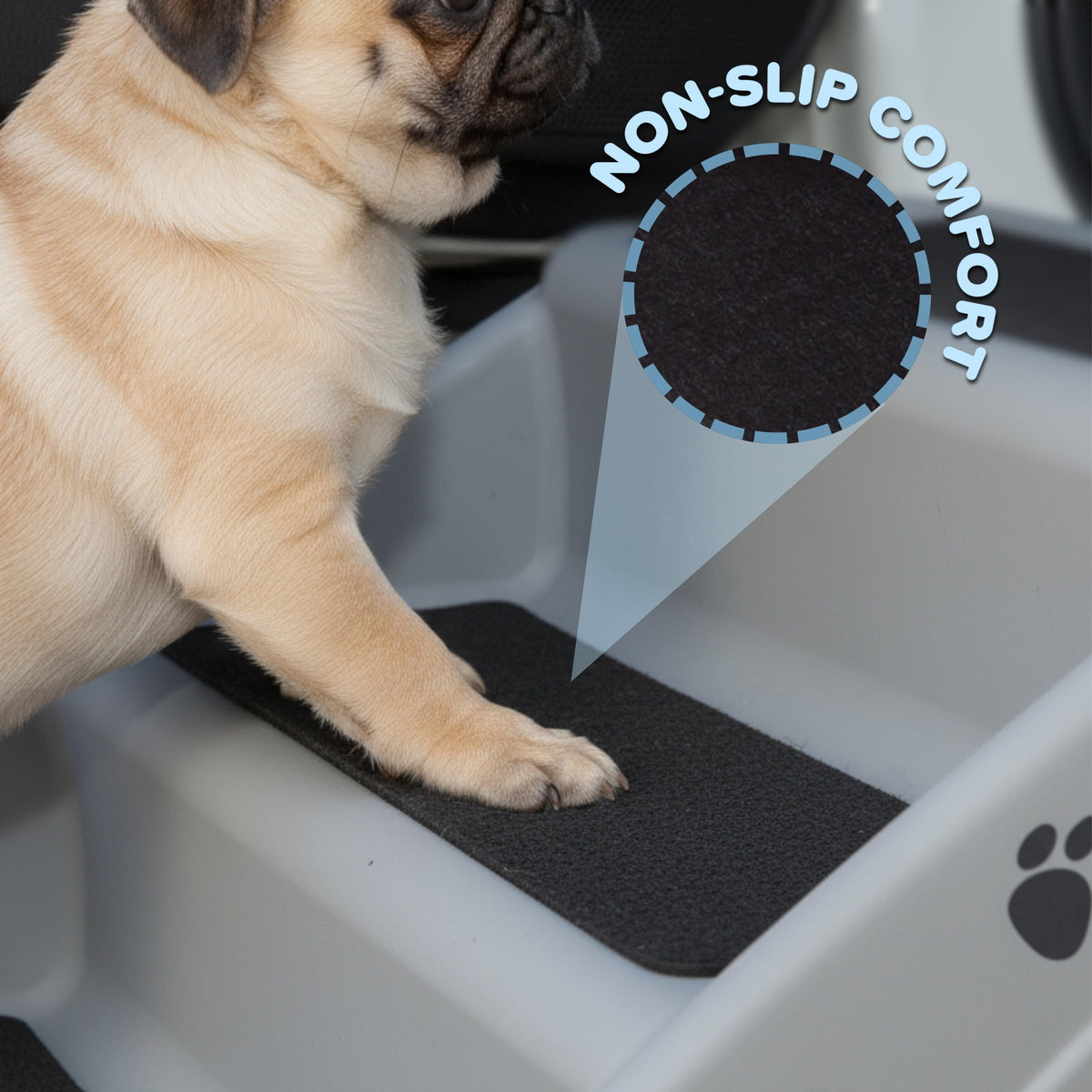 Lightweight Durable Plastic Dog Stairs Z733385