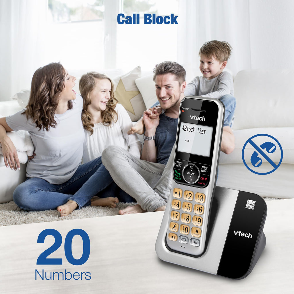 2-Handset Cordless Phone System with Call Block C41210