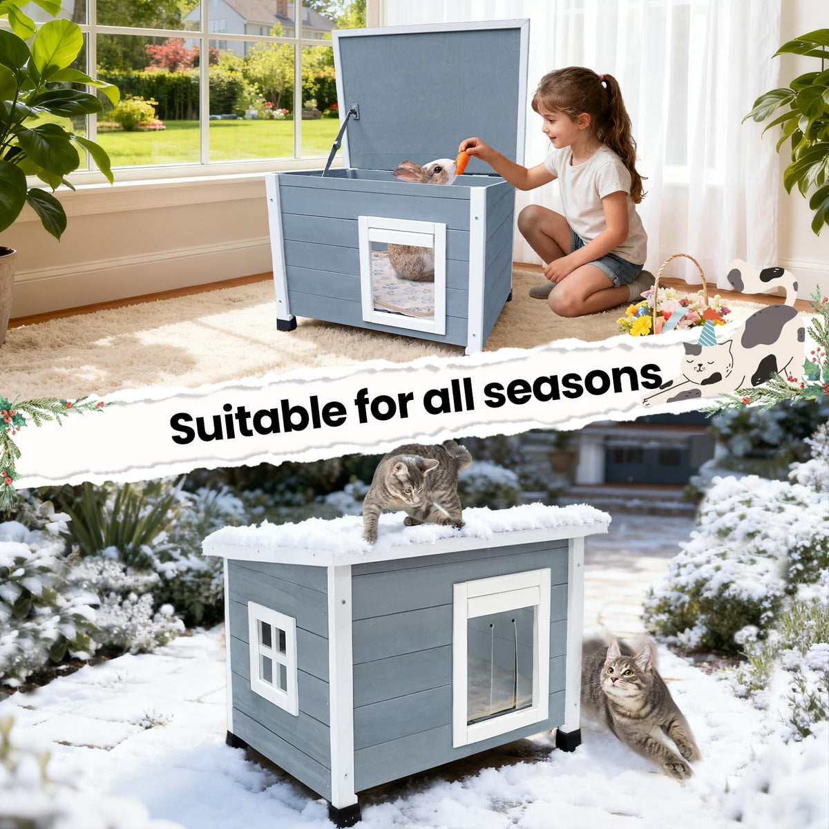 Wooden Pet House J928