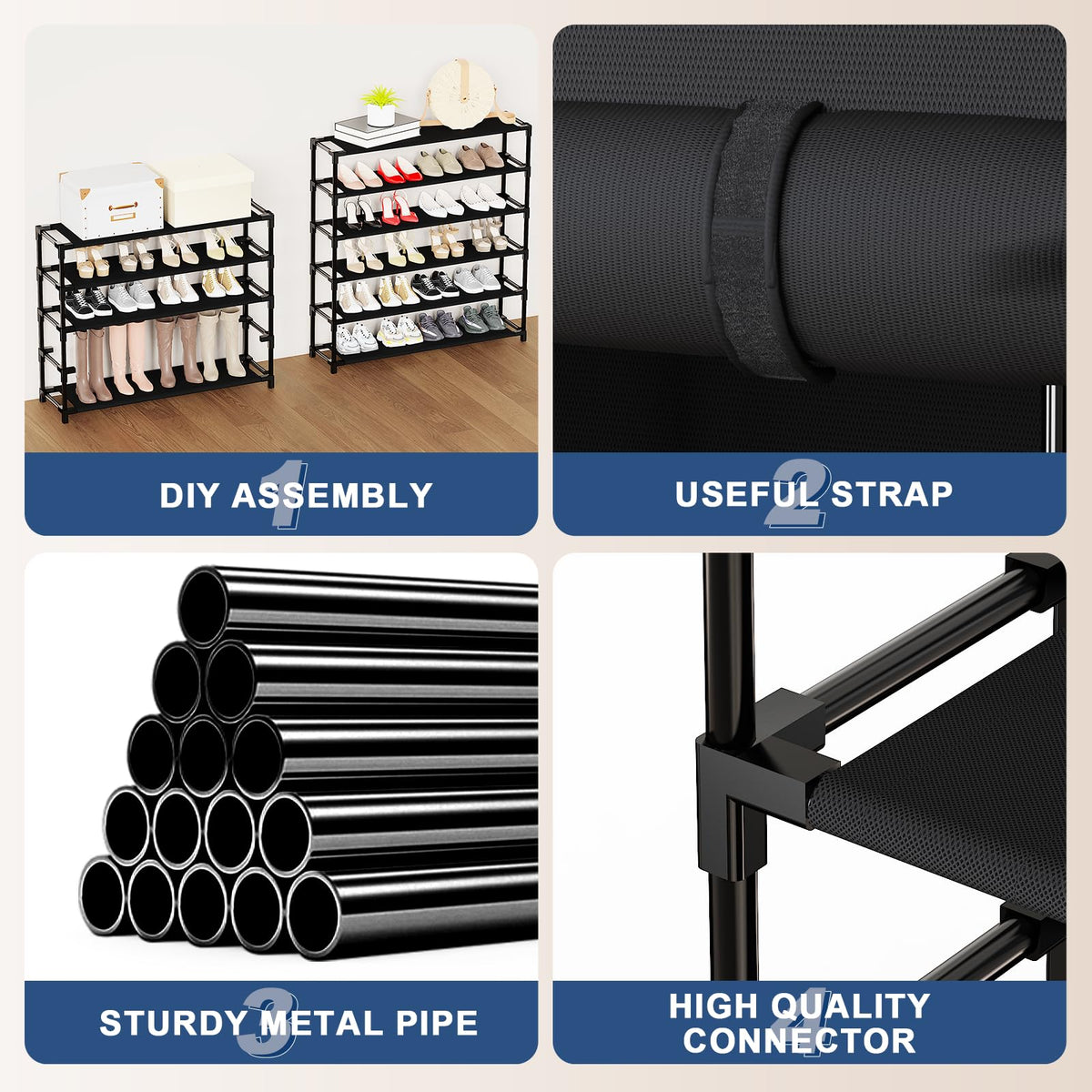 Shoe Rack with Cover B50145
