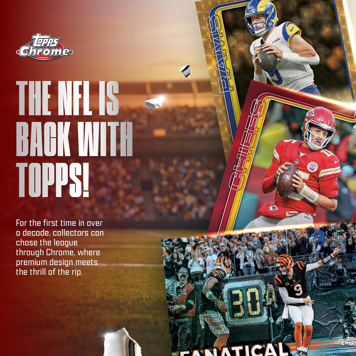2025 Topps Chrome NFL Football Value Box P5870