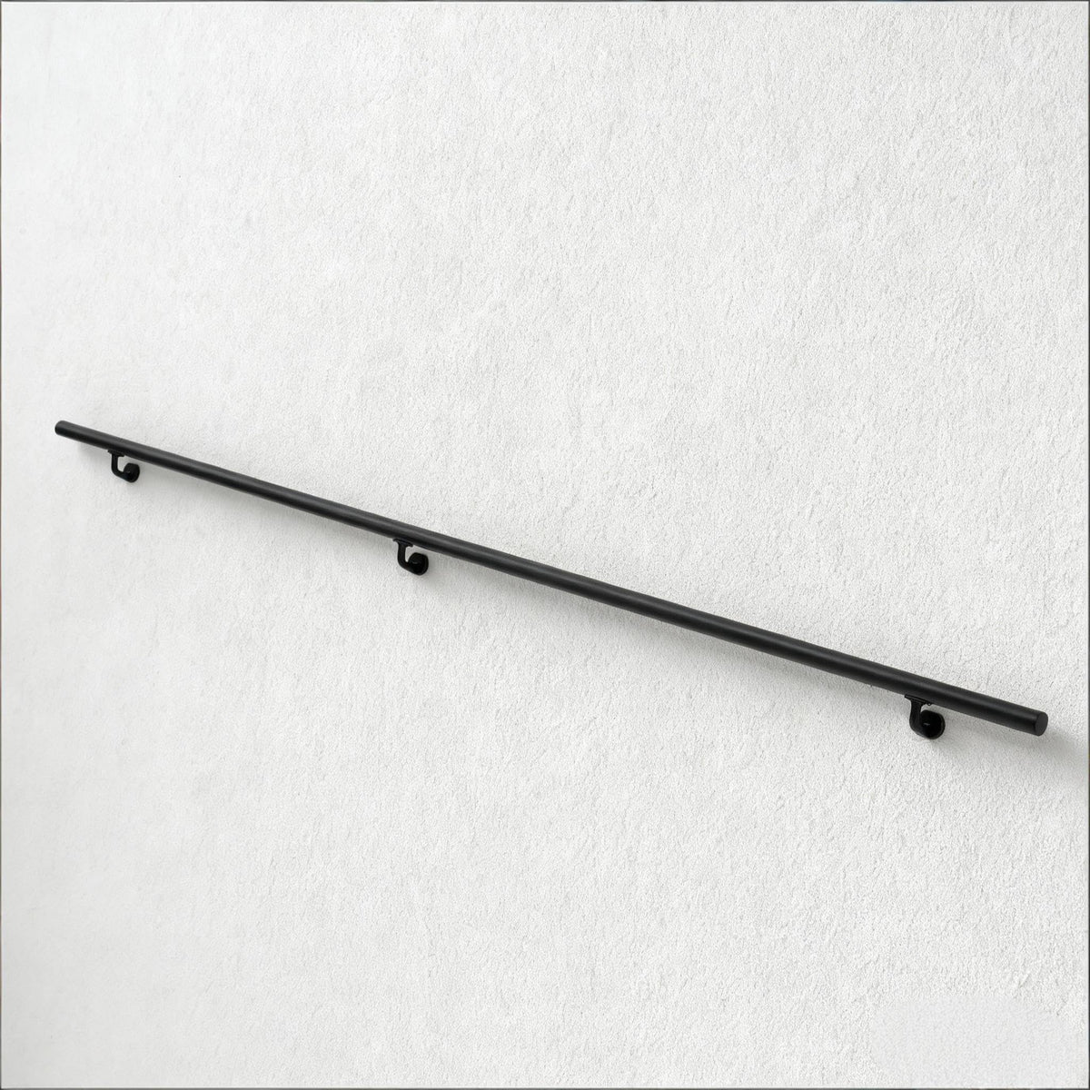 7 FT Matte Black Aluminum Handrail Set M35447
