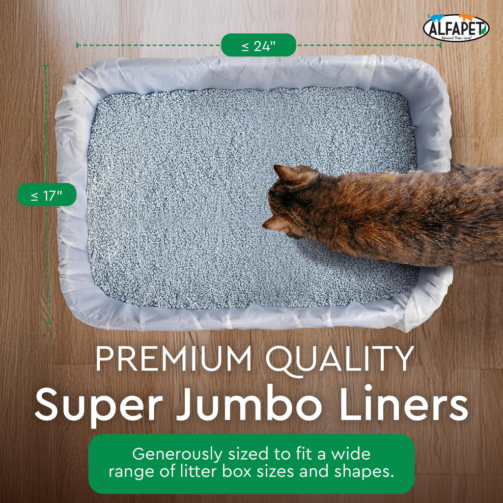Elastic Cat Litter Box Liners, 13 Count Super Jumbo B247220
